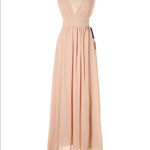 Lulu’s Heavenly Hues Blush Maxi Dress Style304822